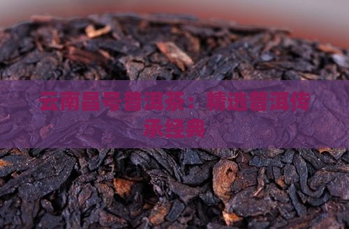 云南昌号普洱茶：精选普洱传承经典
