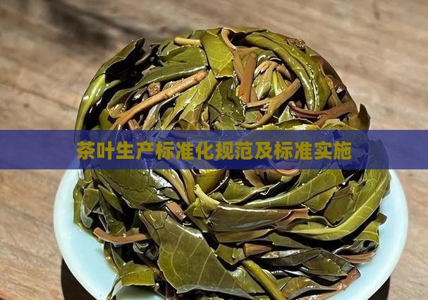 茶叶生产标准化规范及标准实施