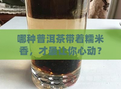 哪种普洱茶糯米香好