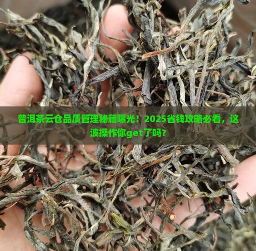 普洱茶云仓品质管理办法