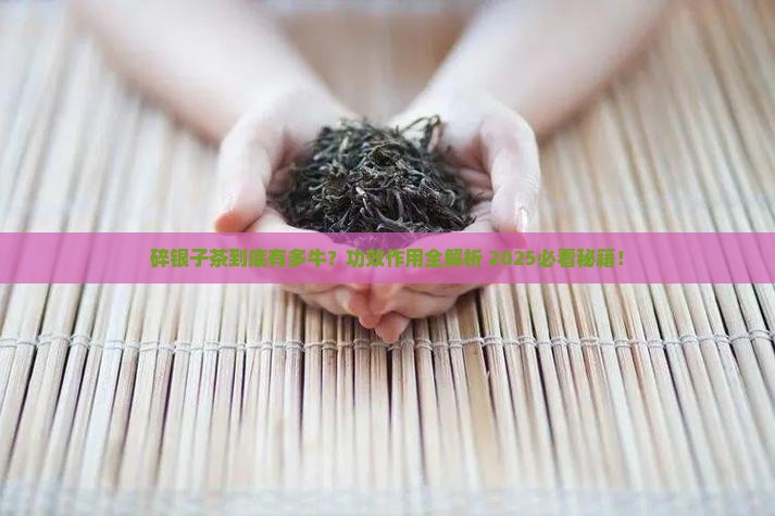 碎银子茶功效与作用