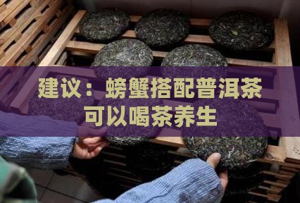 建议：螃蟹搭配普洱茶可以喝茶养生