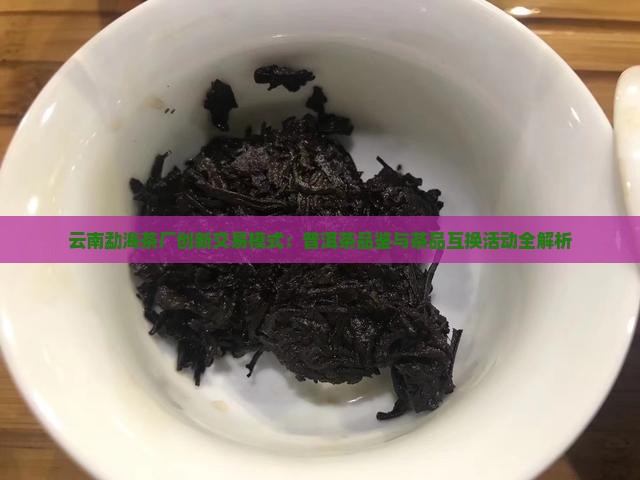 云南勐海茶厂创新交易模式：普洱茶品鉴与茶品互换活动全解析