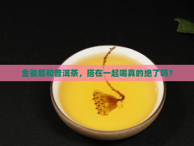 金骏眉普洱茶咋样