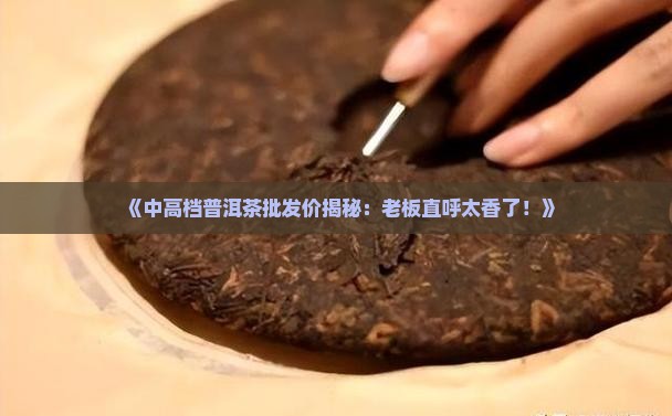 中高档普洱茶批发价格表