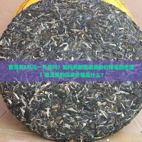 普洱茶5万元一斤贵吗