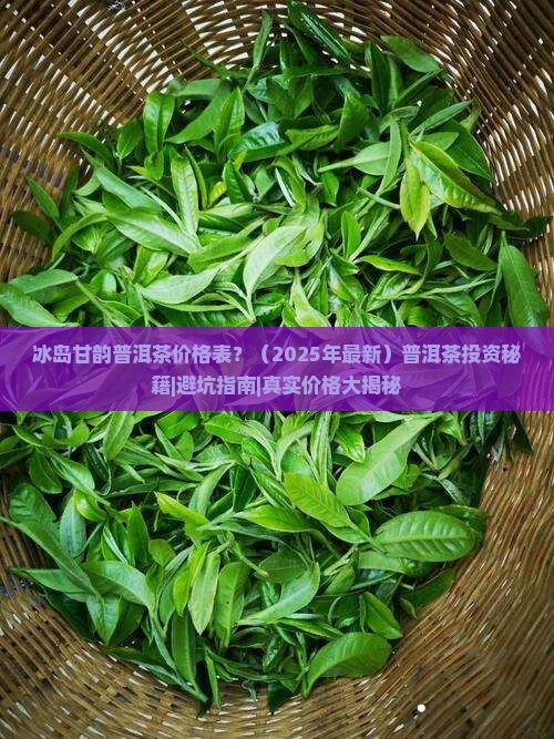 冰岛甘韵普洱茶价格表