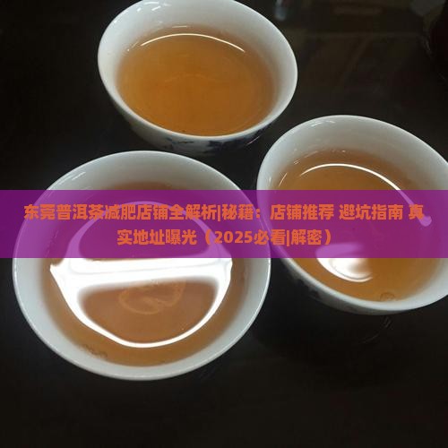 东莞普洱茶减肥店铺