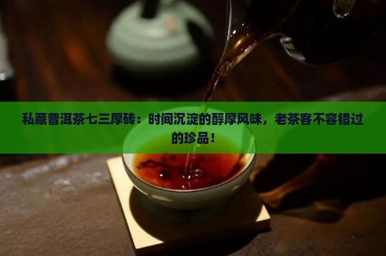 私藏普洱茶七三厚砖