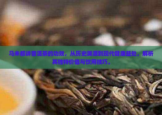 马未都讲普洱茶的功效