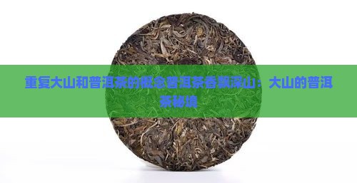 重复大山和普洱茶的概念普洱茶香飘深山：大山的普洱茶秘境