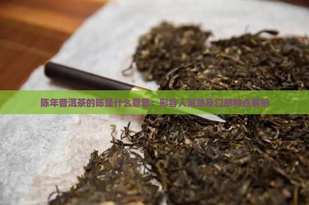 陈年普洱茶的陈是什么意思：形容人寓意及口感特点解析
