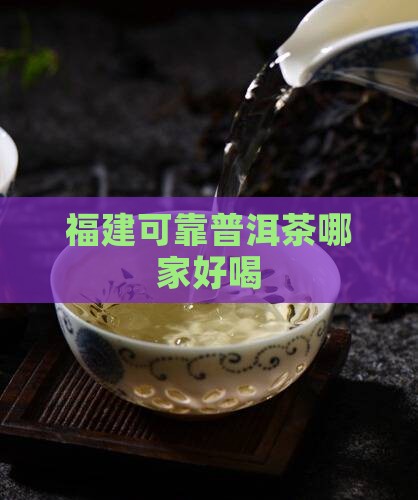 福建可靠普洱茶哪家好喝