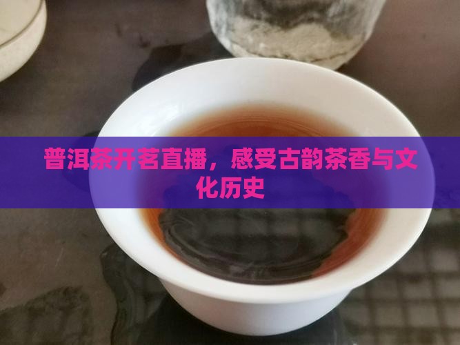 普洱茶开茗直播，感受古韵茶香与文化历史