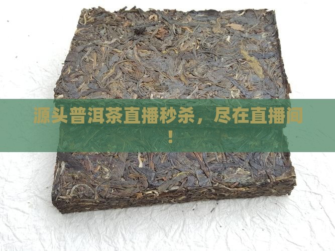 源头普洱茶直播秒杀，尽在直播间！