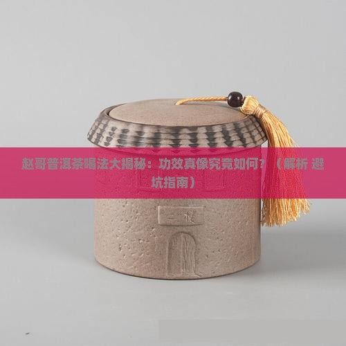 赵哥普洱茶喝法与功效