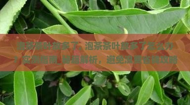 泡茶茶叶放多了