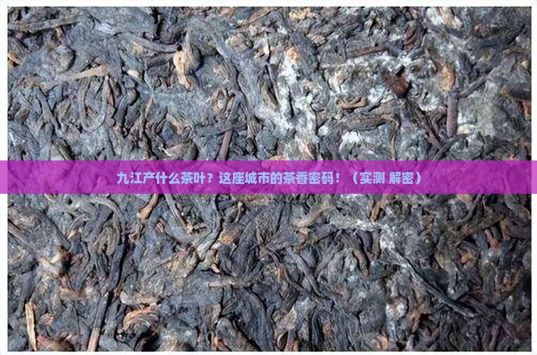 九江产什么茶叶