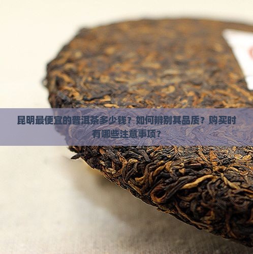 昆明最便宜的普洱茶多少钱？如何辨别其品质？购买时有哪些注意事项？