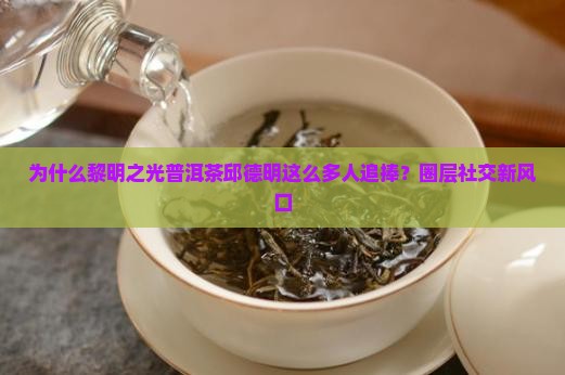 为什么黎明之光普洱茶邱德明这么多人追捧？圈层社交新风口