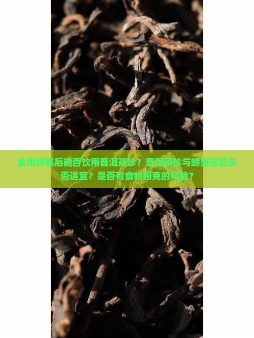 食用螃蟹后能否饮用普洱茶珍？普洱茶珍与螃蟹搭配是否适宜？是否有食物相克的风险？