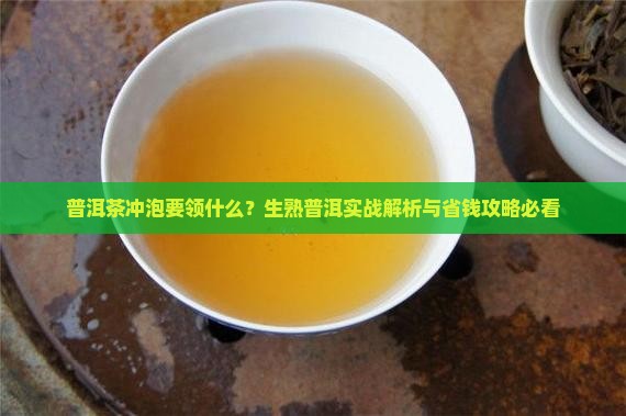 生熟普洱茶的冲泡要领是什么 生熟普洱茶的冲泡要领是什么