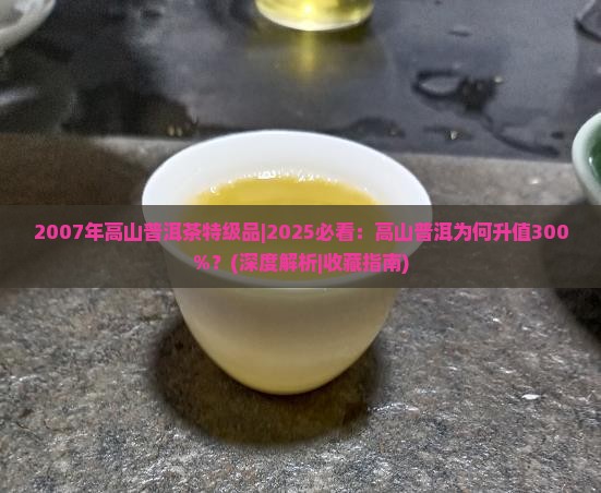 2007年高山普洱茶特级品