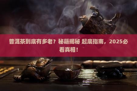 普洱茶是什么时候就有的