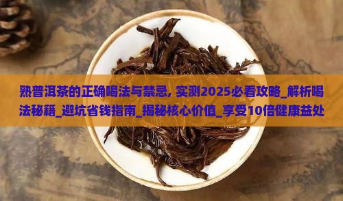 熟普洱茶的正确喝法与禁忌