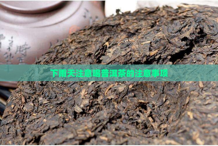 下雨天注意喝普洱茶的注意事项