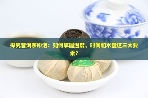 探究普洱茶冲泡：如何掌握温度、时间和水量这三大要素？