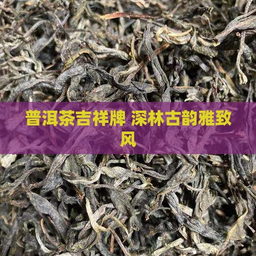 普洱茶吉祥牌 深林古韵雅致风