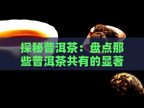 探秘普洱茶：盘点那些普洱茶共有的显著特点