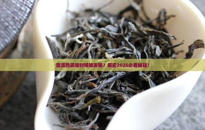 普洱茶熟茶什么时候发明