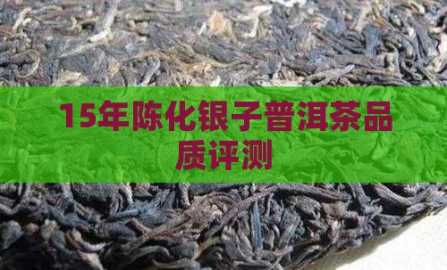 15年陈化银子普洱茶品质评测