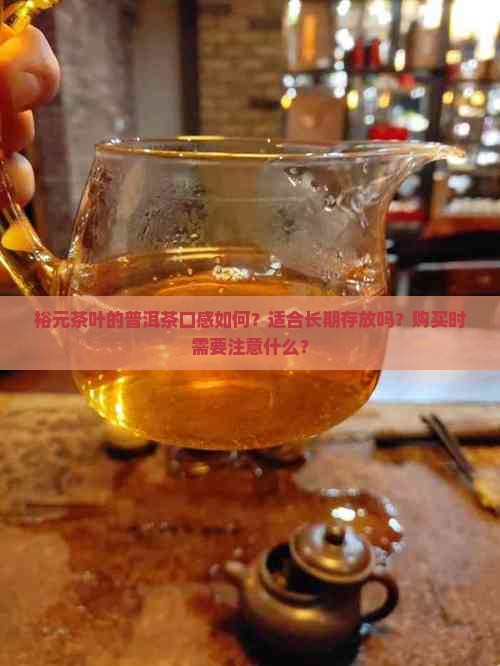 裕元茶叶的普洱茶口感如何？适合长期存放吗？购买时需要注意什么？
