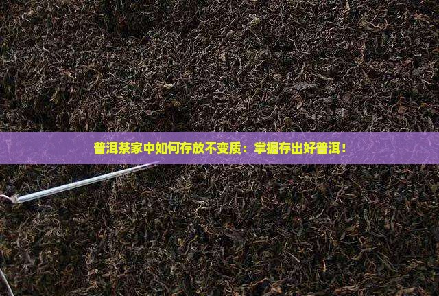 普洱茶家中如何存放不变质：掌握存出好普洱！