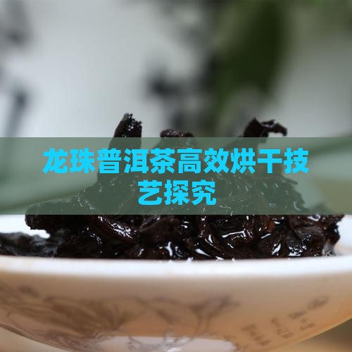 龙珠普洱茶高效烘干技艺探究