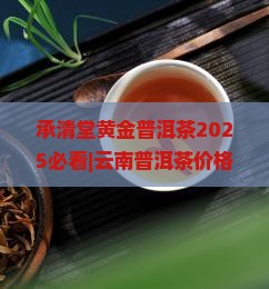 承清堂黄金砖普洱茶
