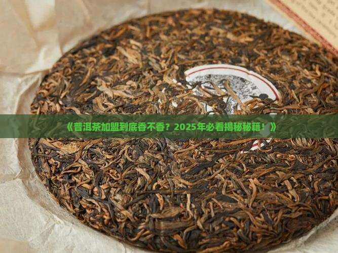 普洱茶加盟的好处有哪些 普洱茶加盟的好处有哪些