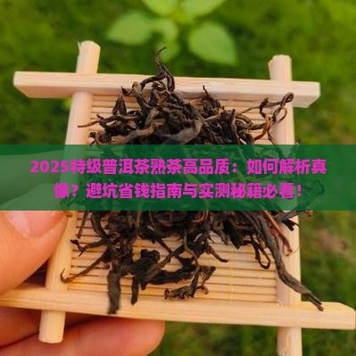 特级普洱茶熟茶高品质