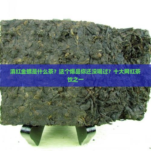 滇红金螺是什么茶？这个爆品你还没喝过？十大网红茶饮之一