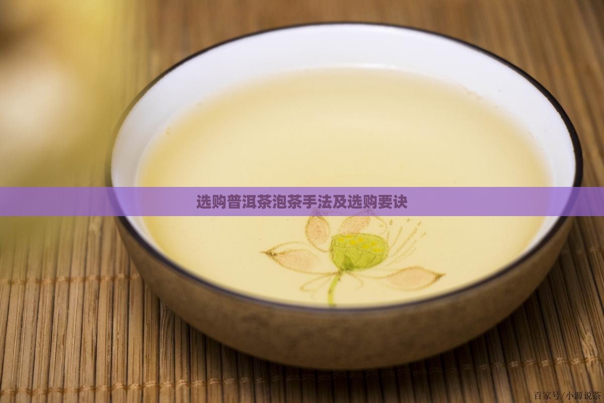 选购普洱茶泡茶手法及选购要诀