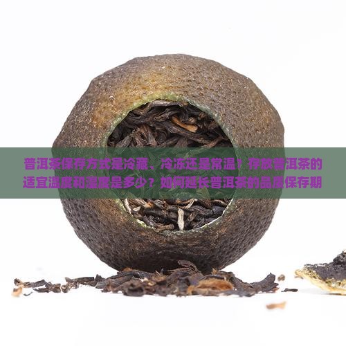 普洱茶保存方式是冷藏、冷冻还是常温？存放普洱茶的适宜温度和湿度是多少？如何延长普洱茶的品质保存期限？
