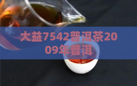 7542普洱茶2009年