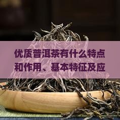 优质普洱茶有什么特点