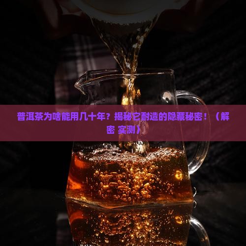 普洱茶耐用的原因