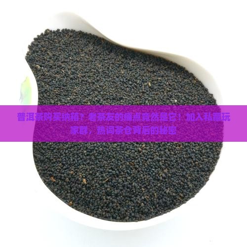 普洱茶购买纳箱？老茶友的痛点竟然是它！加入私藏玩家群，热词茶仓背后的秘密