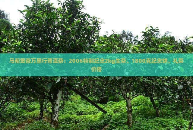 马帮贡茶万里行普洱茶：2006特制纪念2kg生茶、1800克纪念饼、礼茶价格