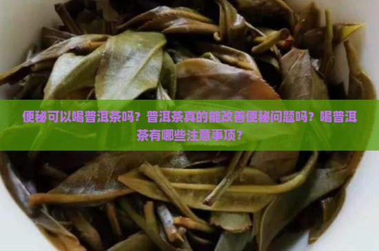 便秘可以喝普洱茶吗？普洱茶真的能改善便秘问题吗？喝普洱茶有哪些注意事项？